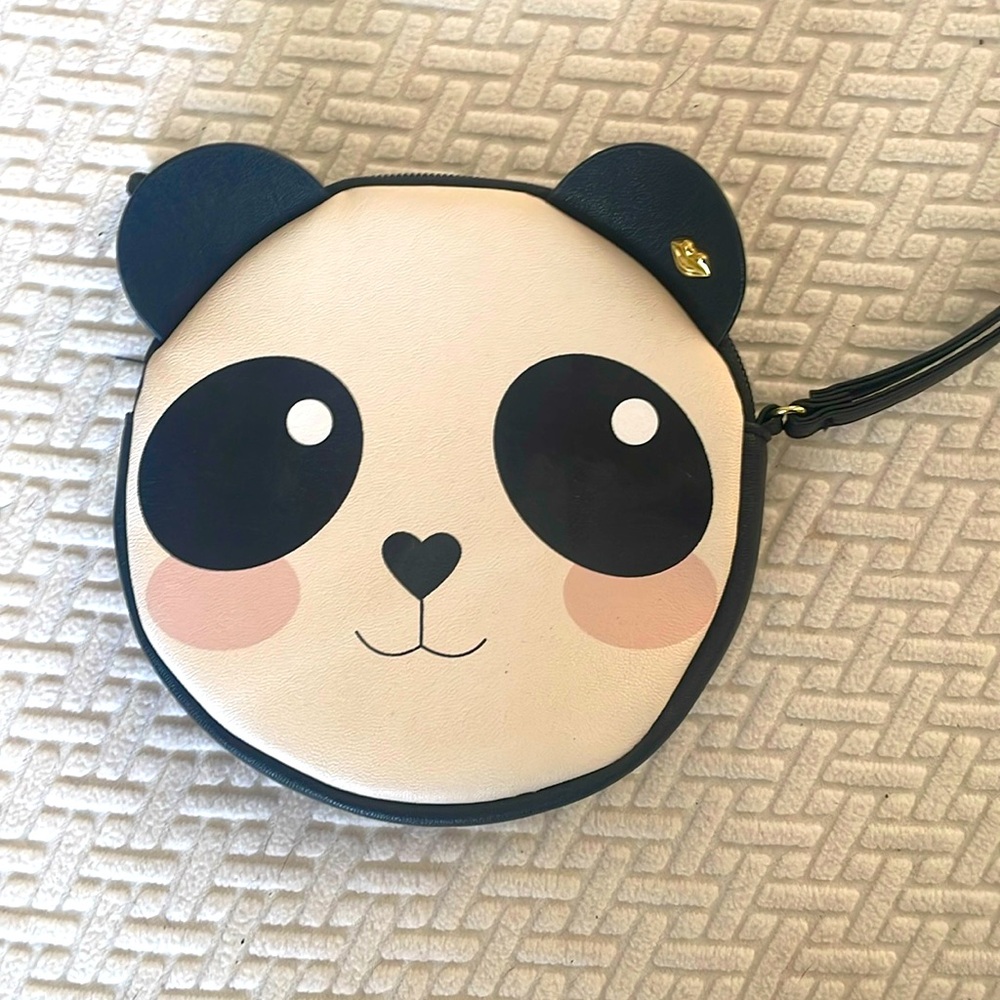 6” Betsy Johnson Panda wristlet wallet